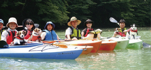 板室ダム湖カヌーツアー1